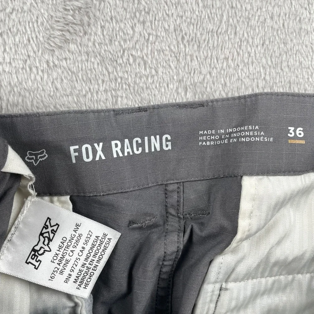 Fox Racing Slambozo 2.0 Cargo Shorts Mens 36 Gray Ripstop Stretch Outdoors 10